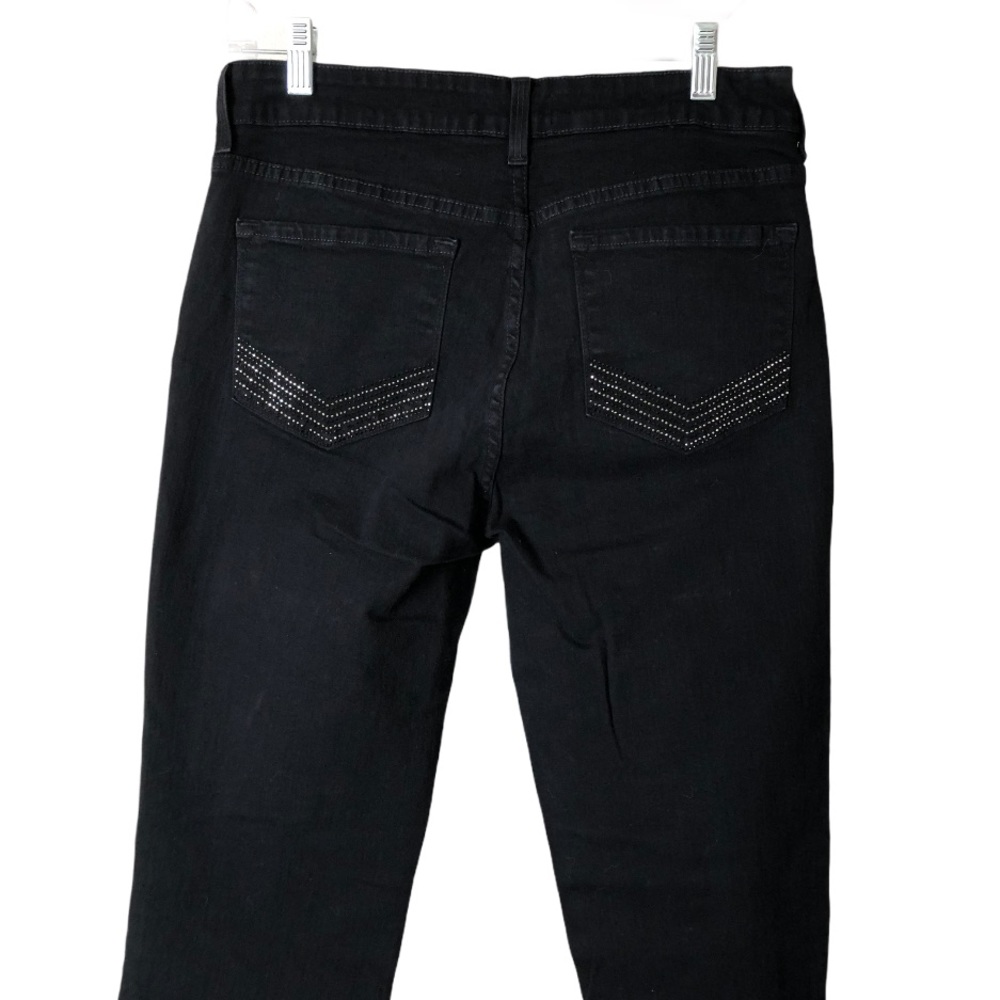 NYDJ Lift Tuck Tech Rhinestone Black Jeans